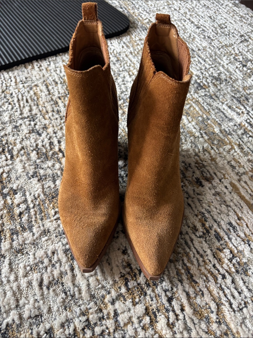 Marc Fischer Women's Suede Pointed-Toe Ankle Boots - Brown